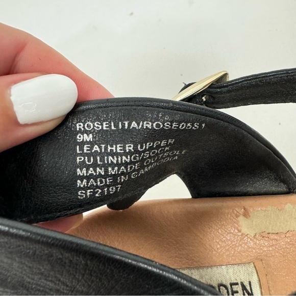 Steve Madden Roselita Black Platform Summer sandals neutral boho - Picture 5 of 8